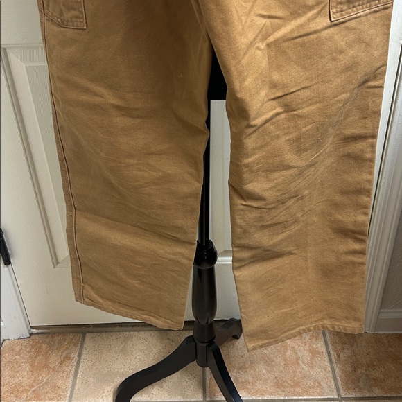 Carhartt 100% Cotton Size 33” x 32” Loose Original Fit, Camel color, pants, EUC - Picture 7 of 12